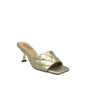 NEW EXE women's quilted slide mule in gold